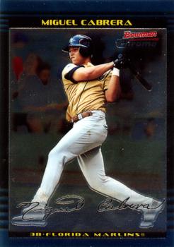 2002 Bowman Draft Picks & Prospects - Chrome #BDP156 Miguel Cabrera Front
