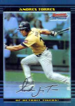 2002 Bowman Draft Picks & Prospects - Chrome #BDP164 Andres Torres Front