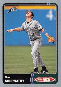 2003 Topps Total - Silver #1 Brent Abernathy Front