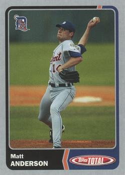 2003 Topps Total - Silver #5 Matt Anderson Front
