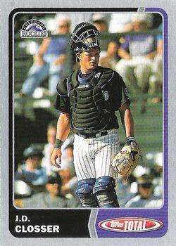 2003 Topps Total - Silver #112 J.D. Closser Front