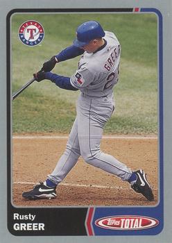 2003 Topps Total - Silver #162 Rusty Greer Front