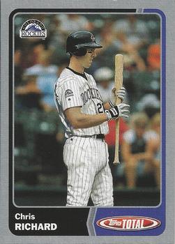 2003 Topps Total - Silver #204 Chris Richard Front
