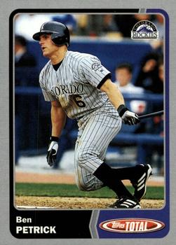 2003 Topps Total - Silver #261 Ben Petrick Front