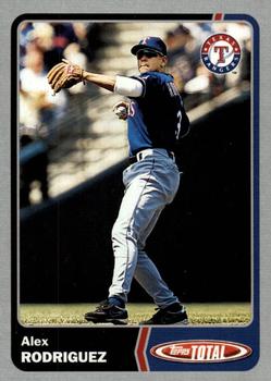 2003 Topps Total - Silver #349 Alex Rodriguez Front