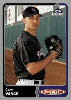 2003 Topps Total - Silver #759 Cory Vance Front