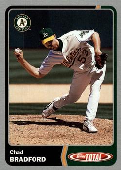 2003 Topps Total - Silver #796 Chad Bradford Front