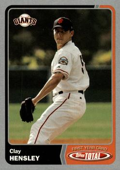 2003 Topps Total - Silver #940 Clay Hensley Front