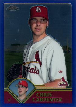 2003 Topps Traded & Rookies - Chrome #T32 Chris Carpenter Front