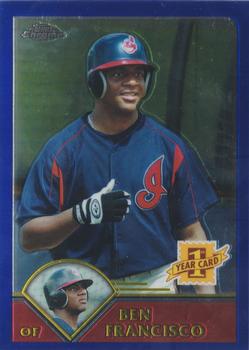 2003 Topps Traded & Rookies - Chrome #T202 Ben Francisco Front
