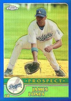 2003 Topps Traded & Rookies - Chrome Refractors #T162 James Loney Front