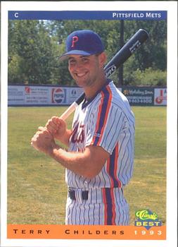 1993 Classic Best Pittsfield Mets #3 Terry Childers Front