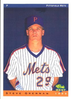 1993 Classic Best Pittsfield Mets #7 Steve Grennan Front