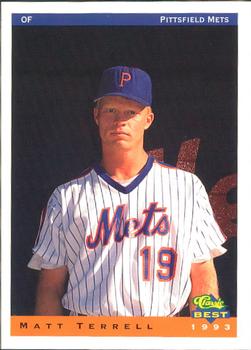 1993 Classic Best Pittsfield Mets #22 Matt Terrell Front