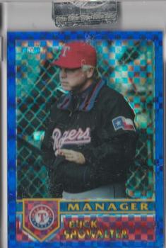 2003 Topps Traded & Rookies - Chrome Uncirculated X-Fractors #T118 Buck Showalter Front