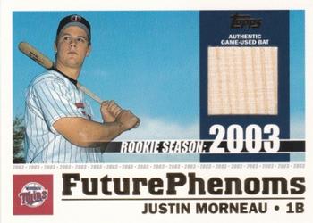 2003 Topps Traded & Rookies - Future Phenoms Relics #FP-JM Justin Morneau Front