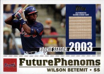 2003 Topps Traded & Rookies - Future Phenoms Relics #FP-WB Wilson Betemit Front