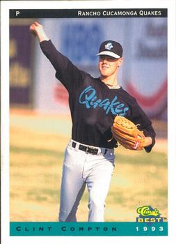 1993 Classic Best Rancho Cucamonga Quakes #8 Clint Compton Front