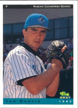 1993 Classic Best Rancho Cucamonga Quakes #20 Tom Martin Front