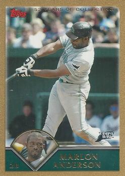 2003 Topps Traded & Rookies - Gold #T8 Marlon Anderson Front