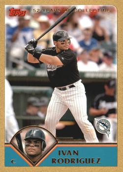 2003 Topps Traded & Rookies - Gold #T27 Ivan Rodriguez Front