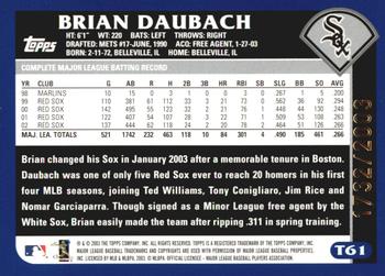 2003 Topps Traded & Rookies - Gold #T61 Brian Daubach Back
