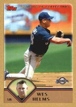 2003 Topps Traded & Rookies - Gold #T78 Wes Helms Front