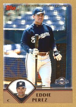 2003 Topps Traded & Rookies - Gold #T86 Eddie Perez Front