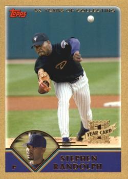 2003 Topps Traded & Rookies - Gold #T195 Stephen Randolph Front