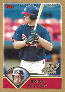2003 Topps Traded & Rookies - Gold #T209 Brian McCann Front