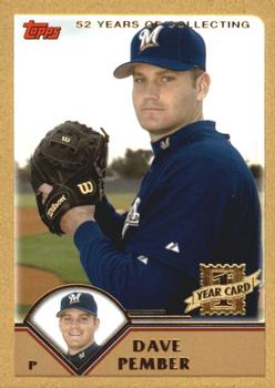 2003 Topps Traded & Rookies - Gold #T249 Dave Pember Front