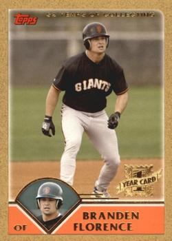 2003 Topps Traded & Rookies - Gold #T273 Branden Florence Front