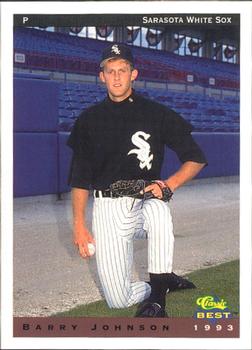 1993 Classic Best Sarasota White Sox #15 Barry Johnson Front