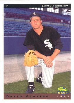 1993 Classic Best Sarasota White Sox #16 David Keating Front