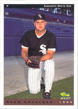1993 Classic Best Sarasota White Sox #18 Dean Locklear Front