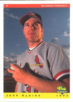 1993 Classic Best Savannah Cardinals #2 Jeff Alkire Front