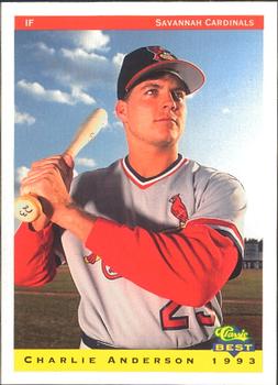 1993 Classic Best Savannah Cardinals #3 Charlie Anderson Front