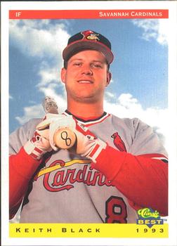 1993 Classic Best Savannah Cardinals #4 Keith Black Front