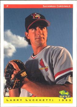 1993 Classic Best Savannah Cardinals #16 Larry Lucchetti Front