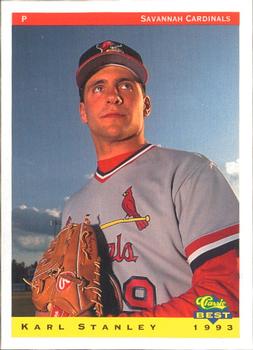 1993 Classic Best Savannah Cardinals #22 Karl Stanley Front