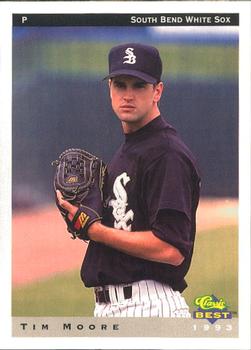 1993 Classic Best South Bend White Sox #16 Tim Moore Front
