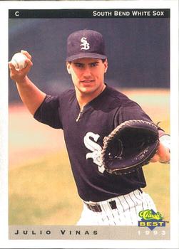 1993 Classic Best South Bend White Sox #22 Julio Vinas Front