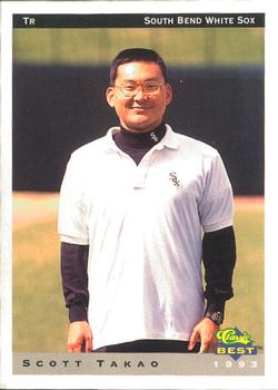 1993 Classic Best South Bend White Sox #30 Scott Takao Front