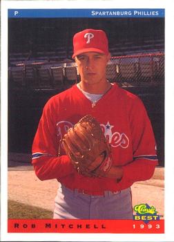 1993 Classic Best Spartanburg Phillies #19 Rob Mitchell Front