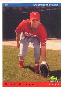 1993 Classic Best Spartanburg Phillies #20 Mike Murphy Front