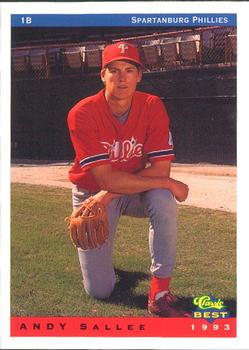 1993 Classic Best Spartanburg Phillies #24 Andy Sallee Front
