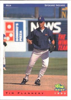 1993 Classic Best Spokane Indians #28 Tim Flannery Front