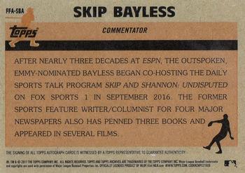 2017 Topps Archives - Fan Favorites Autographs #FFA-SBA Skip Bayless Back