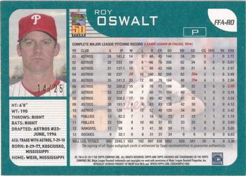 2017 Topps Archives - Fan Favorites Autographs Red #FFA-RO Roy Oswalt Back