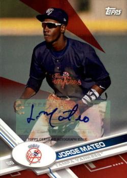2017 Topps Pro Debut - Autographs Red #23 Jorge Mateo Front